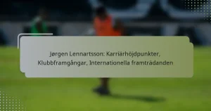 Jørgen Lennartsson: Karriärhöjdpunkter, Klubbframgångar, Internationella framträdanden